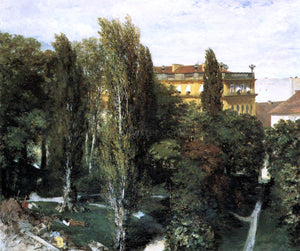  Adolph Von Menzel The Palace Garden of Prince Albert - Art Print