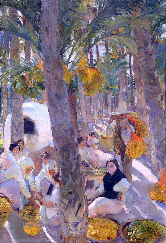  Joaquin Sorolla Y Bastida The Palm Grove - Art Print