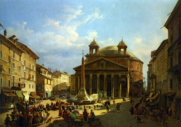  Jean Victor Louis Faure The Pantheon - Rome - Art Print