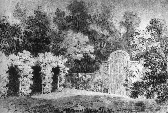  Jean-Baptiste Oudry The Park at Arcueil - Art Print