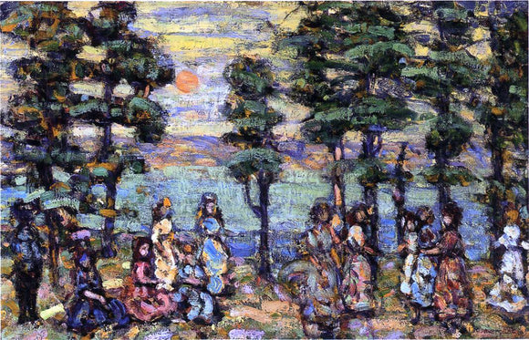  Maurice Prendergast The Park at Sunset - Art Print