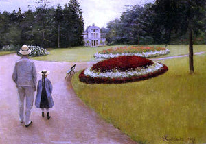  Gustave Caillebotte The Park on the Caillebotte Property at Yerres - Art Print