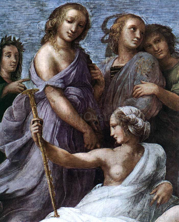  Raphael The Parnassus (detail 2) (Stanza della Segnatura) - Art Print