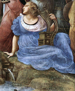  Raphael The Parnassus (detail 4) (Stanza della Segnatura) - Art Print