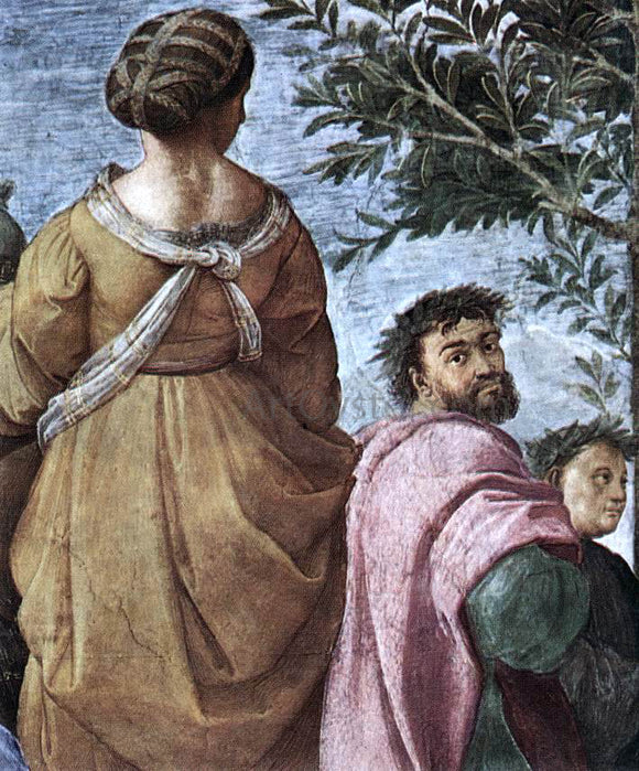  Raphael The Parnassus (detail 6) (Stanza della Segnatura) - Art Print