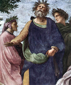  Raphael The Parnassus (detail 7) (Stanza della Segnatura) - Art Print