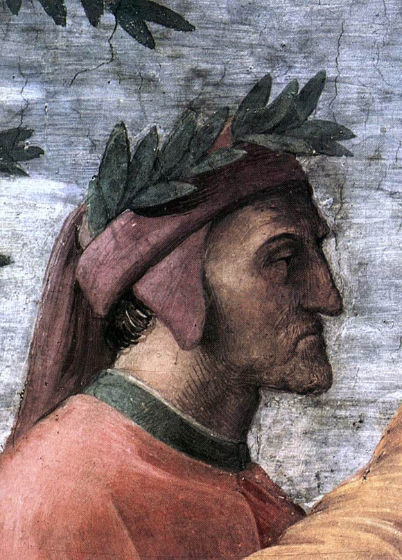  Raphael The Parnassus (detail 8) (Stanza della Segnatura) - Art Print