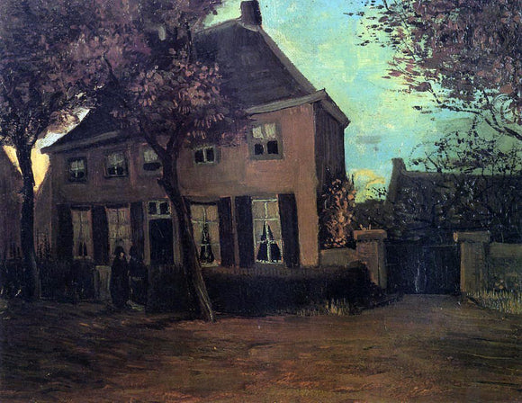  Vincent Van Gogh The Parsonage at Nuenen - Art Print