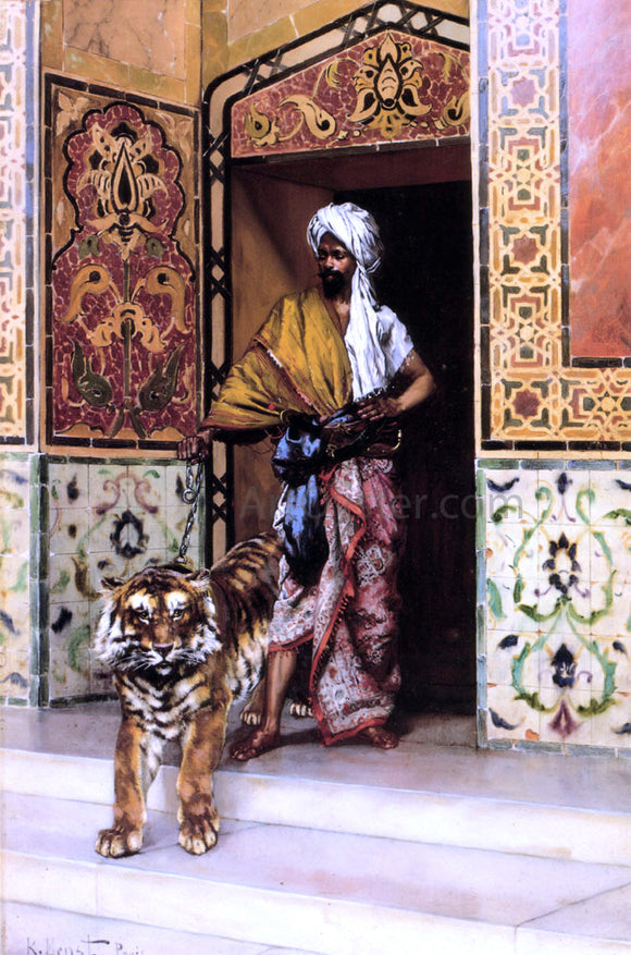 Rudolph Ernst The Pasha's Favourite Tiger - Art Print