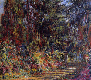  Claude Oscar Monet The Path at Giverny - Art Print