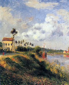  Camille Pissarro The Path from Halage, Pontoise - Art Print