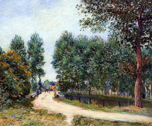  Alfred Sisley The Path from Saint-Mammes, Morning - Art Print