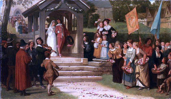  William Frederick Yeames The Path of Roses - Art Print