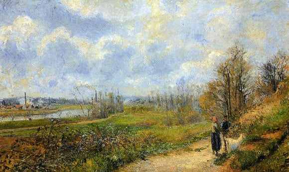  Camille Pissarro The Pathway at Le Chou, Pontoise - Art Print