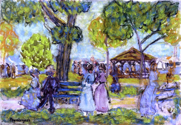  Maurice Prendergast The Pavilion - Art Print