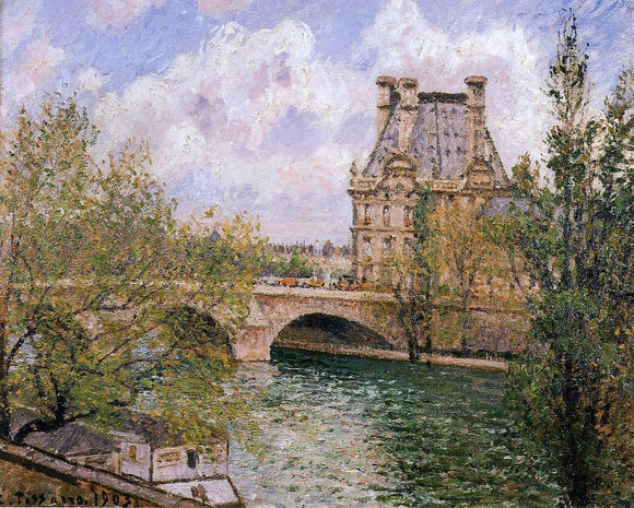  Camille Pissarro The Pavillion de Flore and the Pont Royal - Art Print