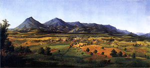  Edward Beyer The Peaks of Otter and the Town of Liberty - Art Print