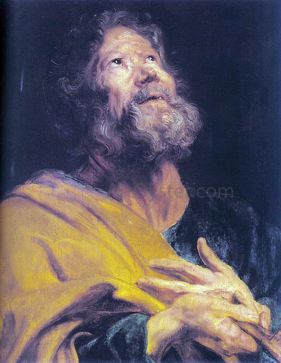  Sir Antony Van Dyck The Penitent Apostle Peter - Art Print