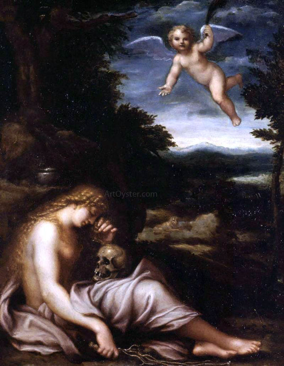  Agostino Carracci The Penitent Magdalen - Art Print