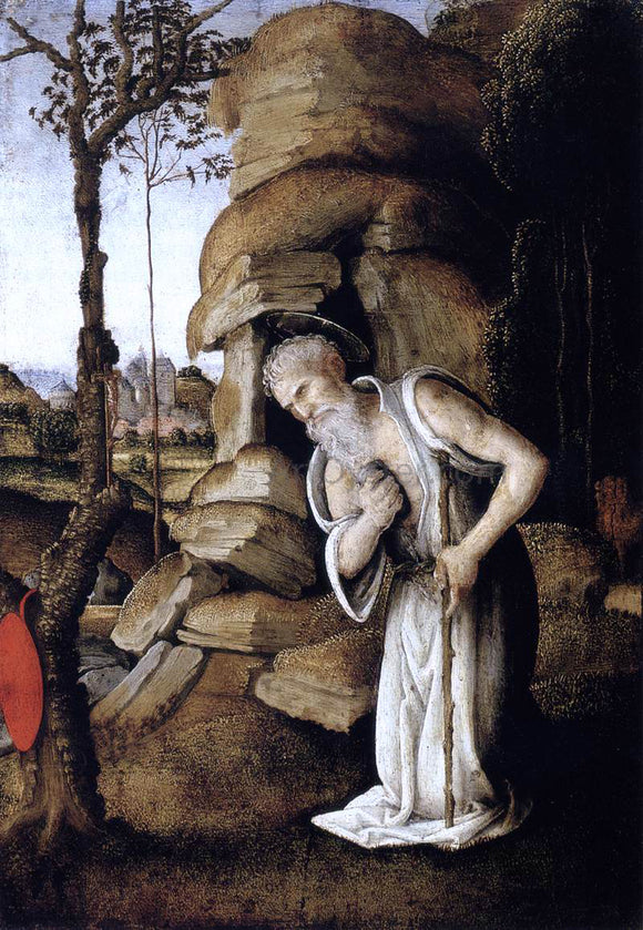  Filippino Lippi The Penitent St Jerome - Art Print