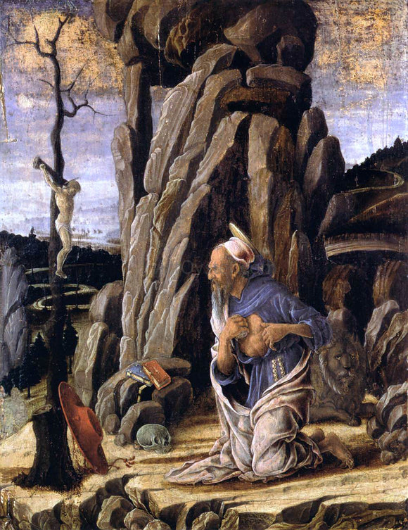  Marco Zoppo The Penitent St Jerome - Art Print