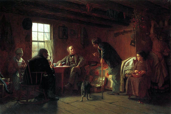  Eastman Johnson The Pension Claim Agent - Art Print
