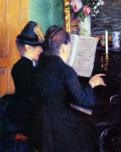  Gustave Caillebotte The Piano Lesson - Art Print