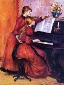  Pierre Auguste Renoir A Piano Lesson - Art Print