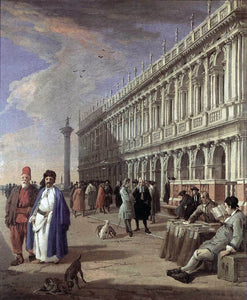  Luca Carlevaris The Piazzetta and the Library - Art Print