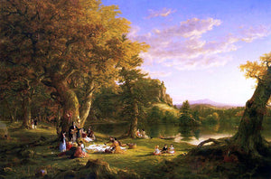  Thomas Cole The Picnic - Art Print