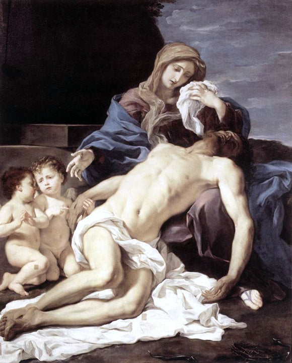  Baciccio The Pieta (Mary Lamenting the Dead Christ) - Art Print