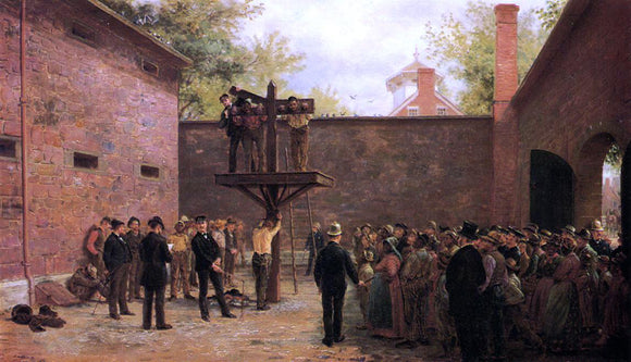  Edward Lamson Henry The Pillory and Whipping Post, New Castle, Delaware - Art Print