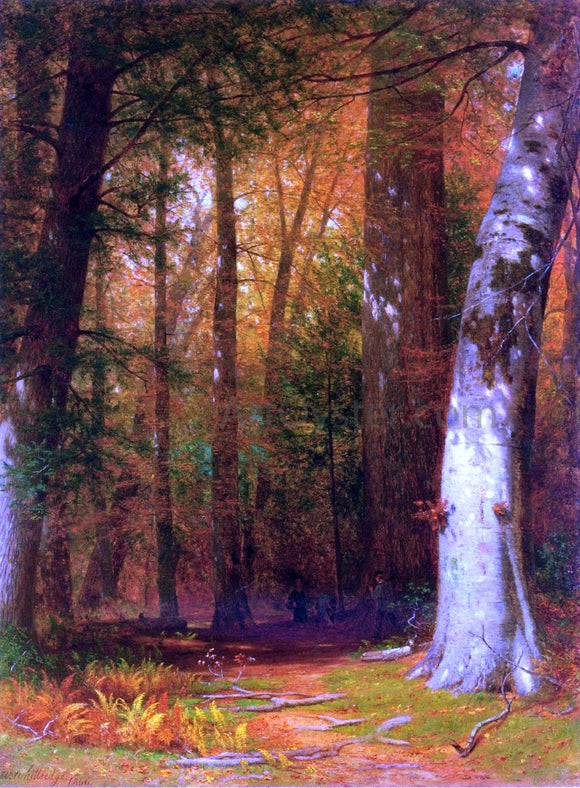  Thomas Worthington Whittredge The Pine Cone Gatherers - Art Print