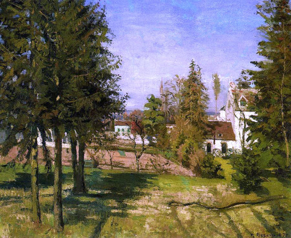  Camille Pissarro The Pine Trees of Louveciennes (also known as The Fir Trees of Louveciennes) - Art Print