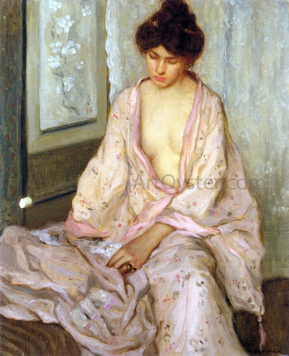  Frederick Carl Frieseke The Pink Kimono - Art Print