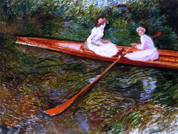  Claude Oscar Monet The Pink Skiff - Art Print