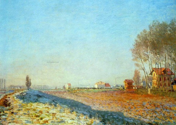  Claude Oscar Monet The Plain of Colombes, White Frost - Art Print