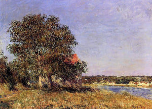  Alfred Sisley The Plain of Thomery and the Village of Champagne - Art Print