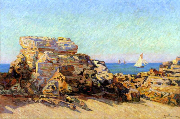  Armand Guillaumin The Platin Rock at Saint-Palais - Art Print