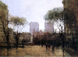  Paul Cornoyer The Plaza at 59th Street - Art Print