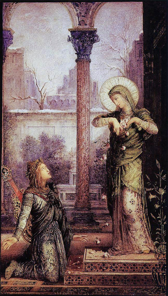  Gustave Moreau The Poet and the Saint - Art Print