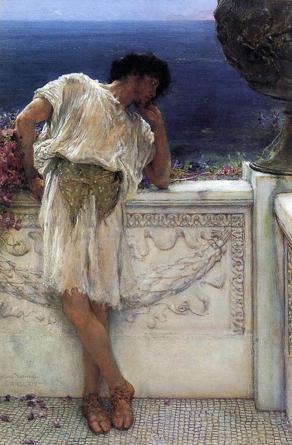  Sir Lawrence Alma-Tadema The Poet Gallus Dreaming - Art Print