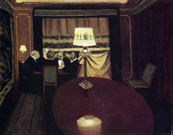  Felix Vallotton The Poker Game - Art Print