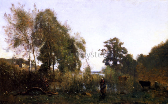  Jean-Baptiste-Camille Corot The Ponds of Ville d'Avray - Art Print