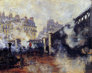  Claude Oscar Monet The Pont de l'Europe, Saint-Lazare Station - Art Print
