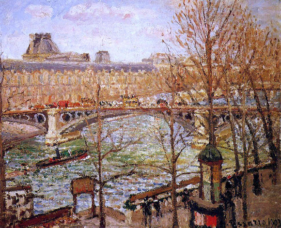  Camille Pissarro The Pont du Carrousel, Afternoon - Art Print