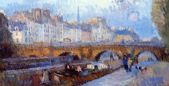  Albert Lebourg The Pont Neuf and the Monnaie Lock - Art Print