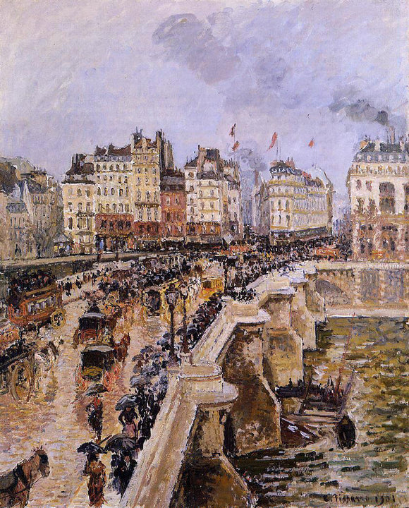  Camille Pissarro The Pont-Neuf: Rainy Afternoon - Art Print