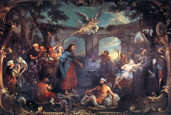  William Hogarth The Pool of Bethesda - Art Print