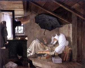  Carl Spitzweg The Poor Poet - Art Print